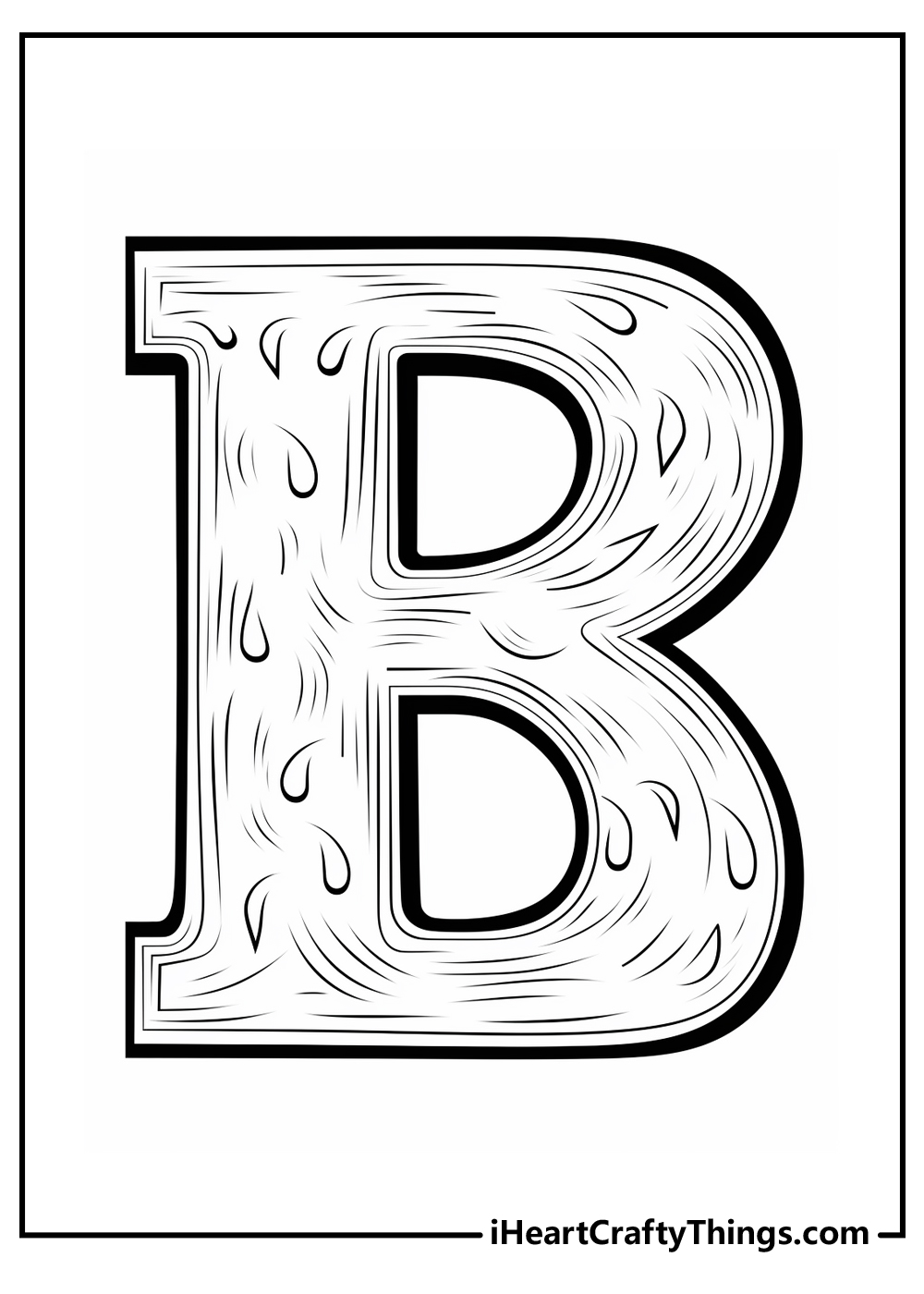 Letter b coloring pages free printables
