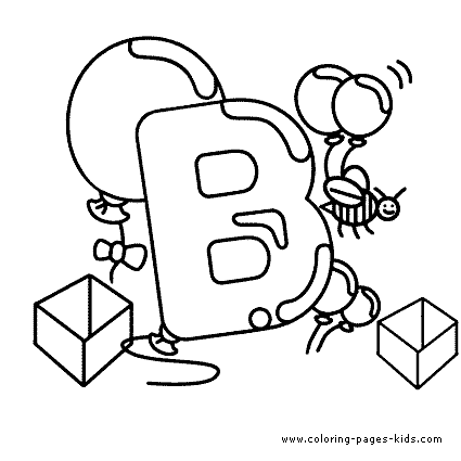 Toys alphabet color pages
