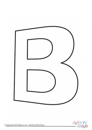 Letter b louring pages