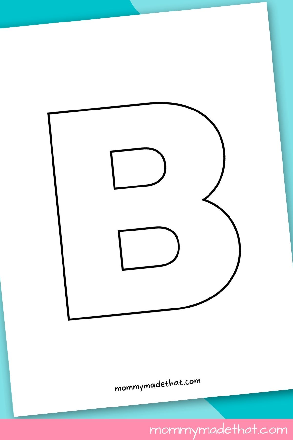 Printable letter b free template
