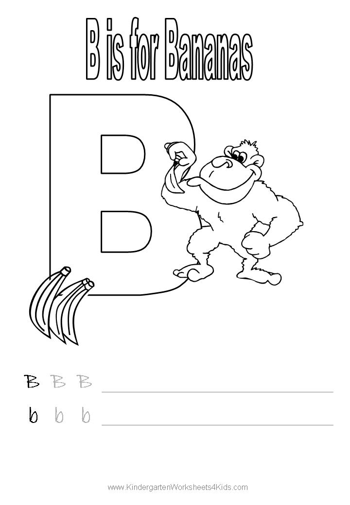 Letter b worksheets