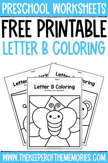 Free printable letter b coloring pages