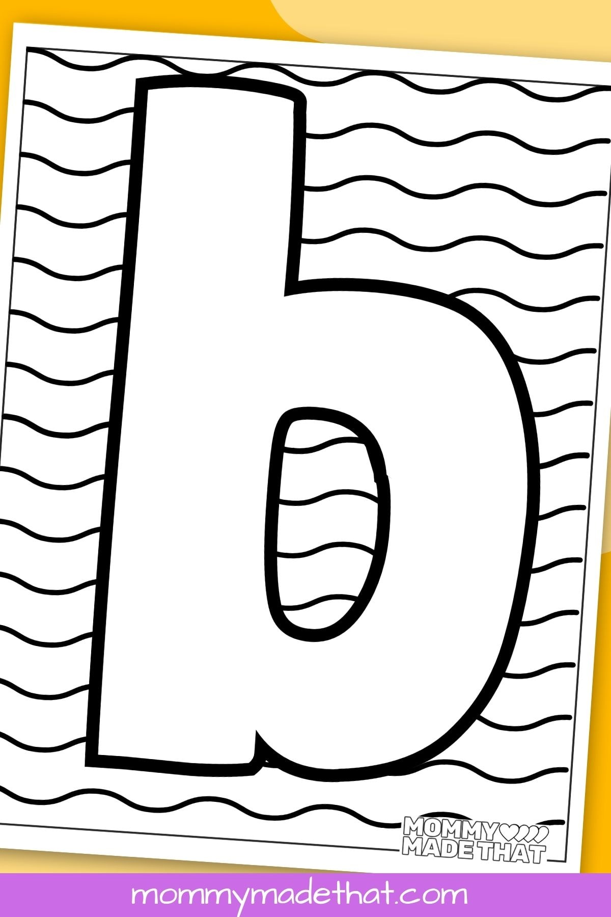 Letter b coloring pages free printable pages