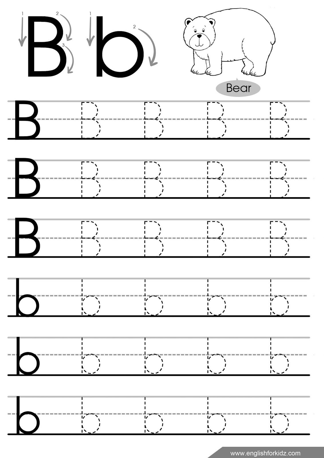 Letter b tracing worksheet tracing worksheets letter tracing worksheets letter b worksheets