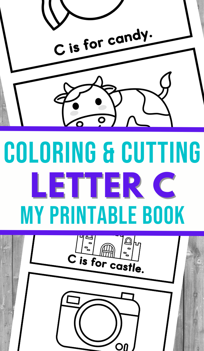 Letter c printable book
