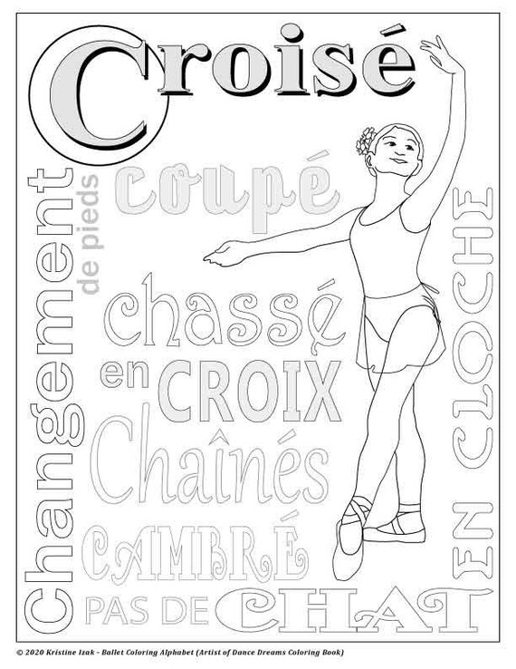 Letter c ballet alphabet coloring pages girls and boys versions download now