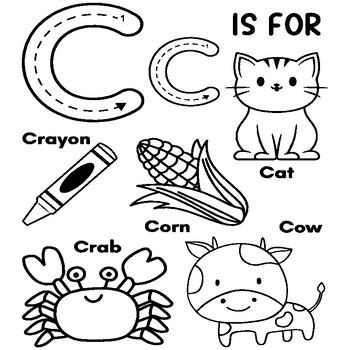 Abc alphabet coloring book for kids girls boys alphabet coloring pages