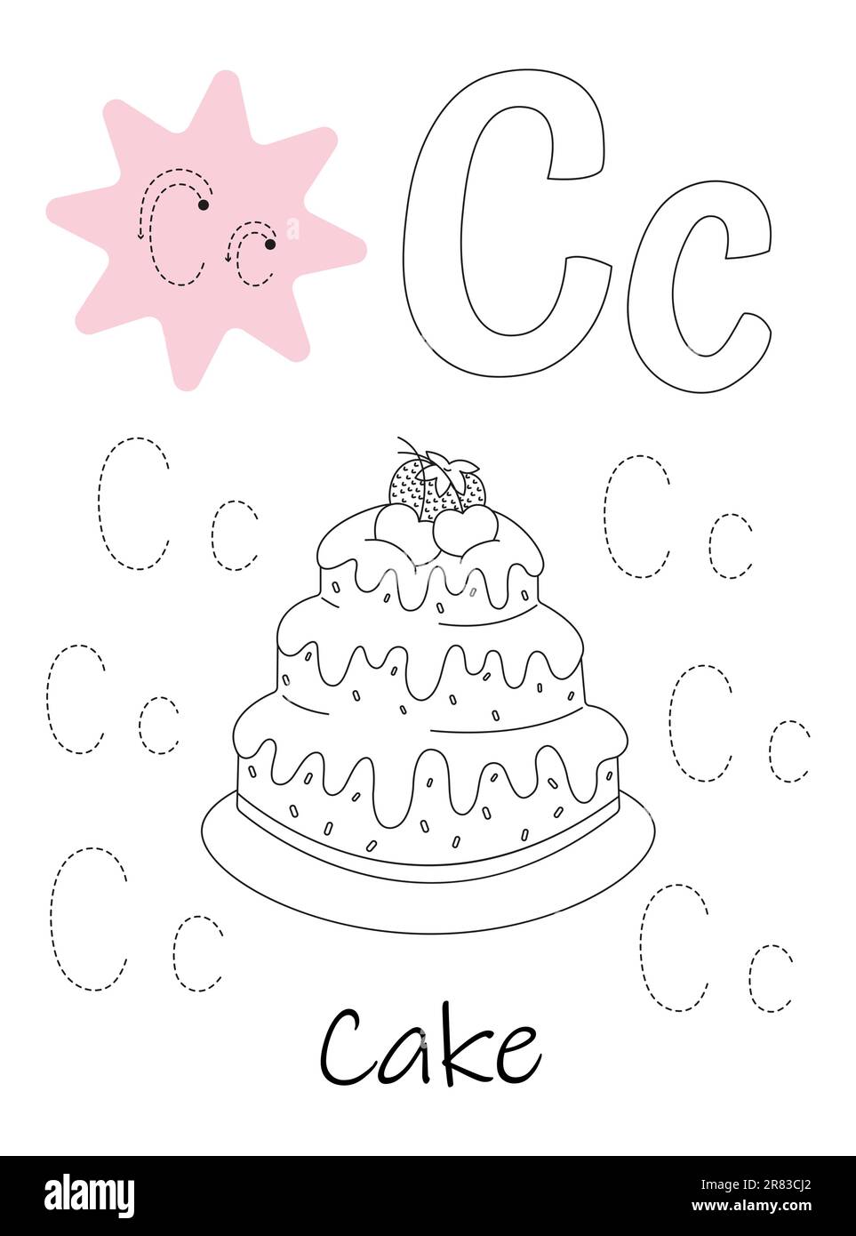 Coloring letter hi