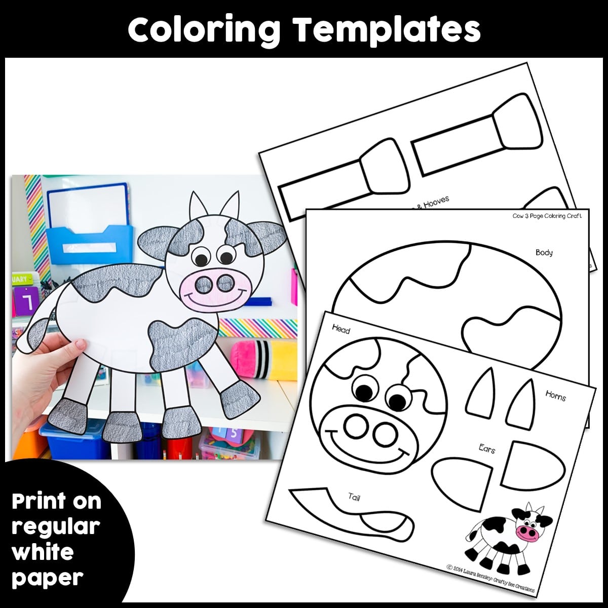 Cow craft activity
