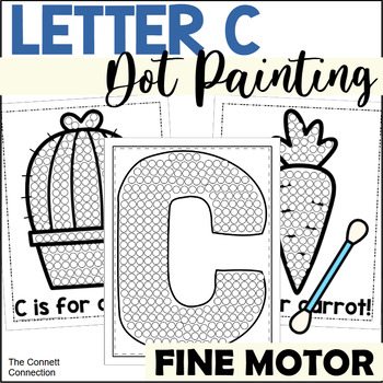 Letter c alphabet dot painting activities by the connett connection
