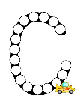 Dot marker letter c alphabet worksheets by teaching with faith and joy