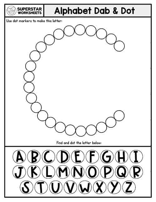 Letter c worksheets