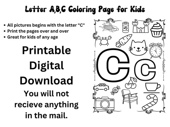 Alphabet coloring pages pre school letter a b c preschool kindergarten lots of fun pdf