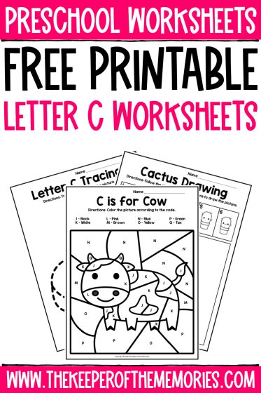 Letter c worksheets