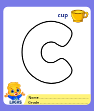 Alphabet c coloring pages