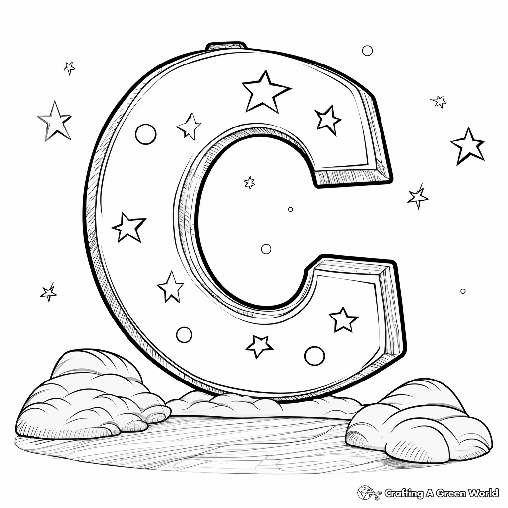 Letter c coloring pages