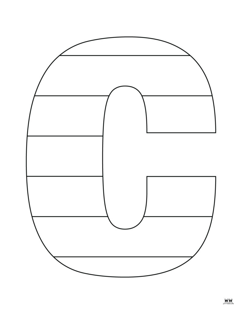 Letter c coloring pages