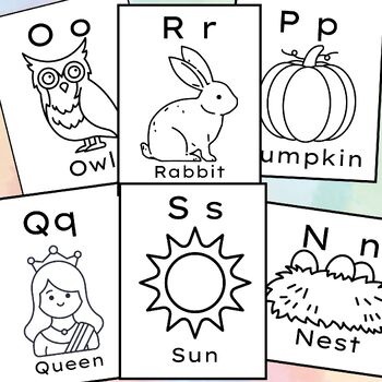 Alphabet coloring pages letter flash cards letter memory game black and white