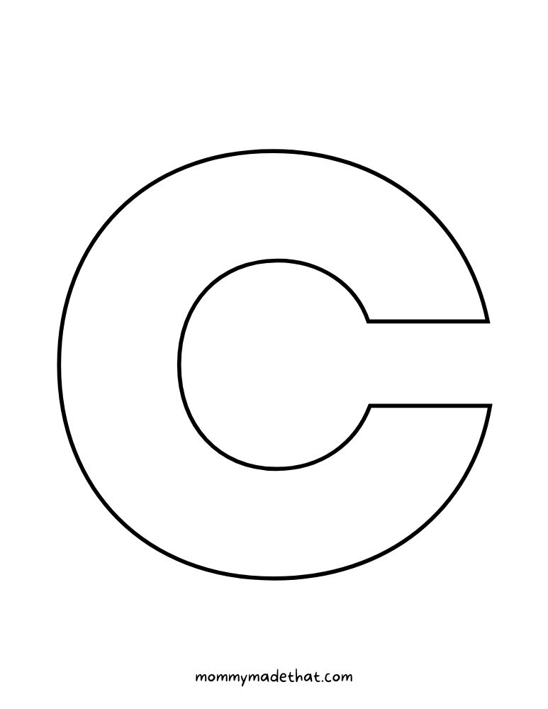 Printable letter c grab the free templates