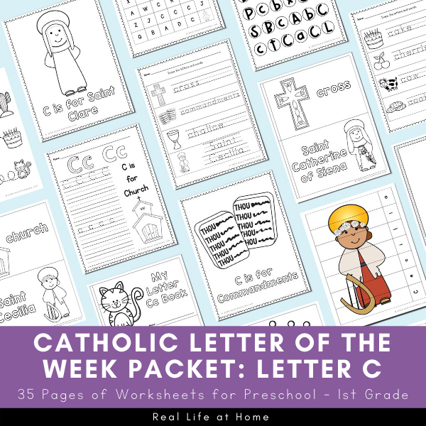 Letter c â catholic letter of the week worksheets and coloring pages