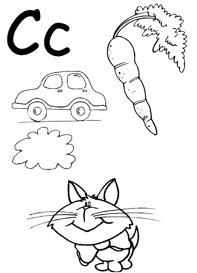 Preschool alphabet letter c worksheet