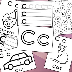 Coloring letter c