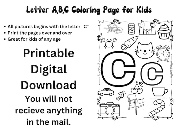 Alphabet coloring pages pre school letter a b c preschool kindergarten lots of fun pdf