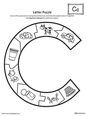 Letter c puzzle printable printable alphabet letters lettering letter c activities