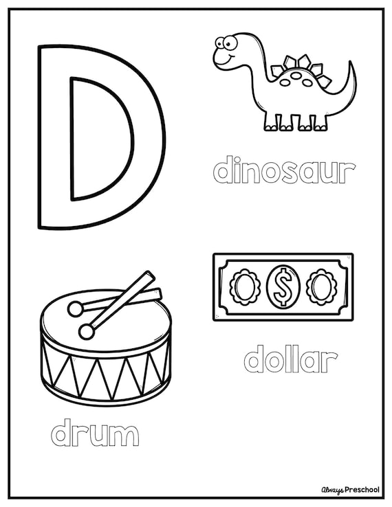 Alphabet coloring pages coloring book printable for kids pages a to z