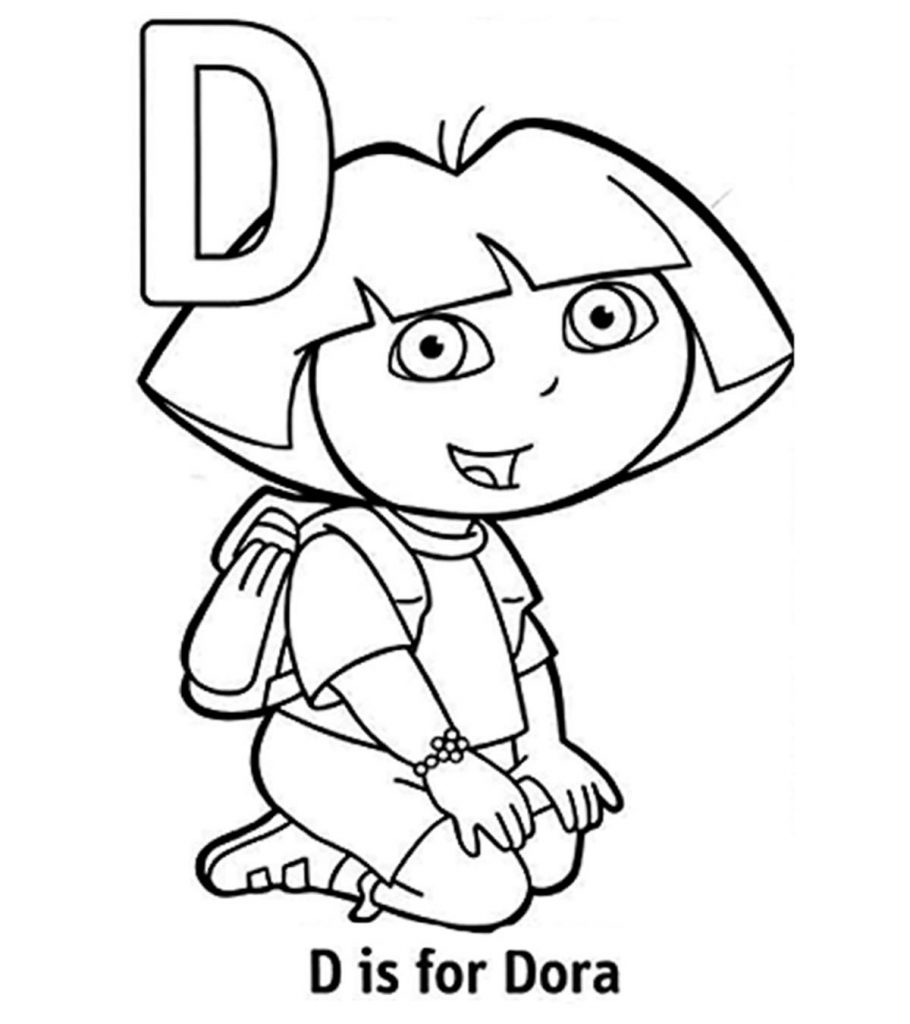 Top free printable letter d coloring pages online