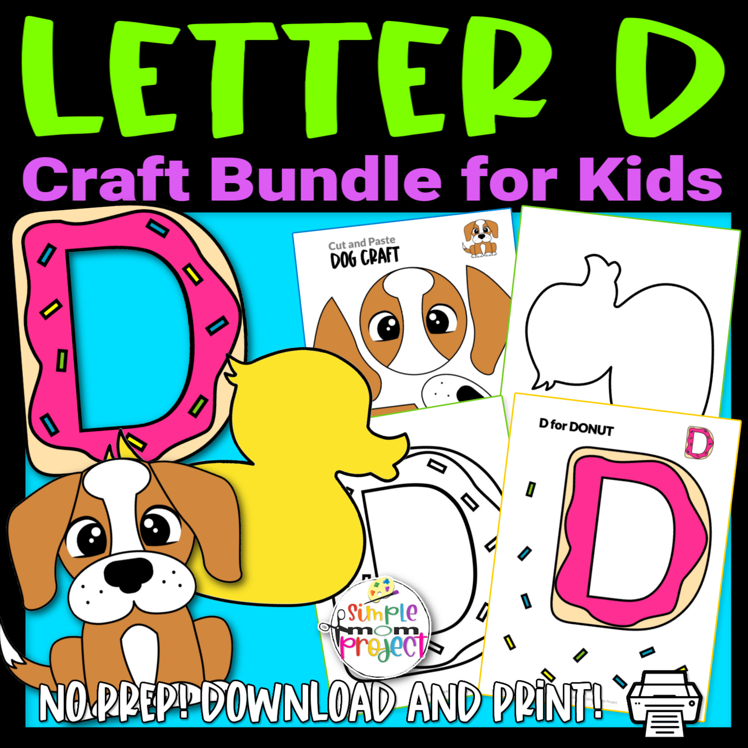 Fun letter d craft bundle