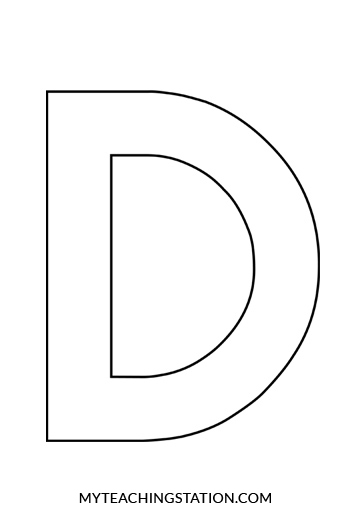Letter d craft dog