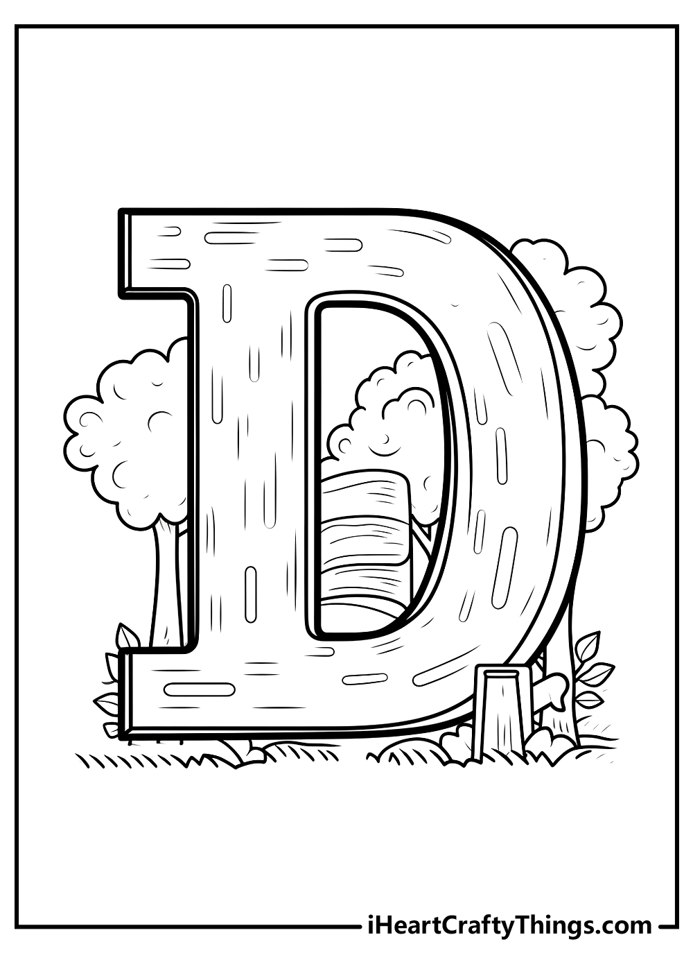 Letter d coloring pages free printables