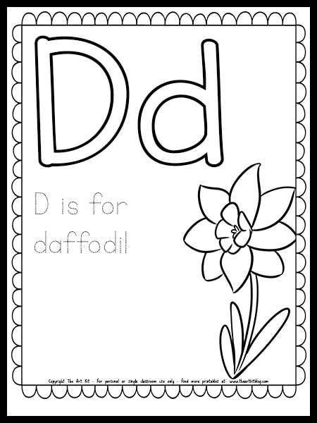 Letter d â the art kit