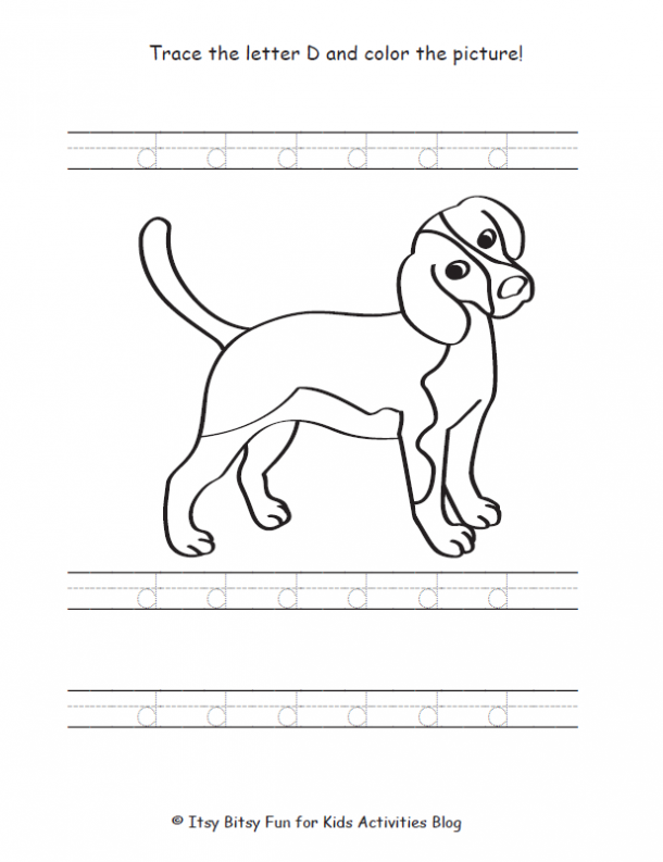 Free letter d worksheets for preschool kindergarten kids activities blog