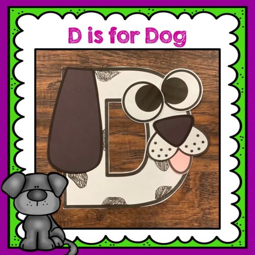 Letter d craft dd is for dog dog craft made by teachers