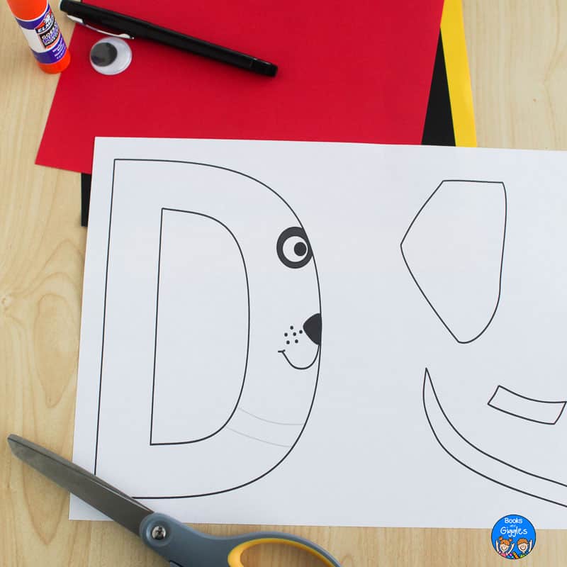Letter d craft d is for dog dalmatian