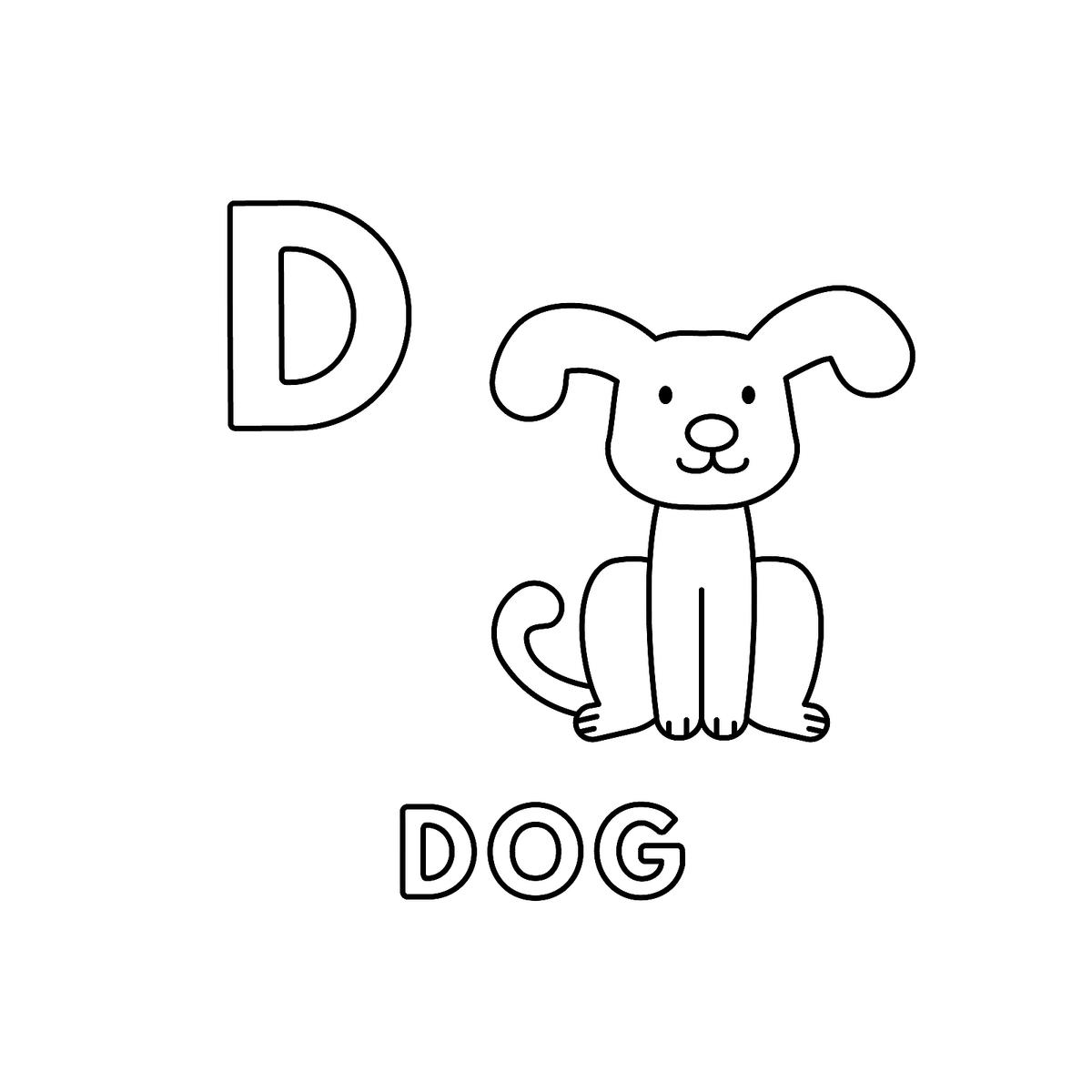 Alphabet coloring pages fun printable animal