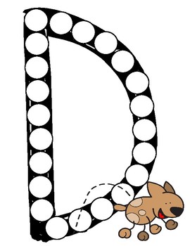 Dot marker letter d alphabet worksheets by teaching with faith and joy