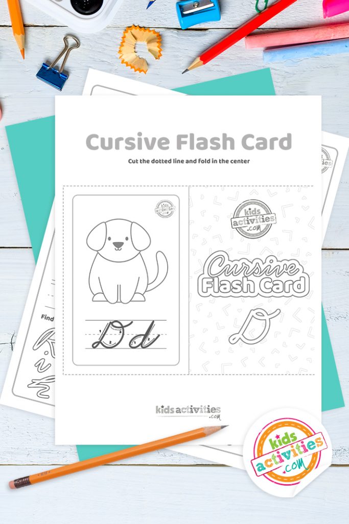 Cursive d worksheets