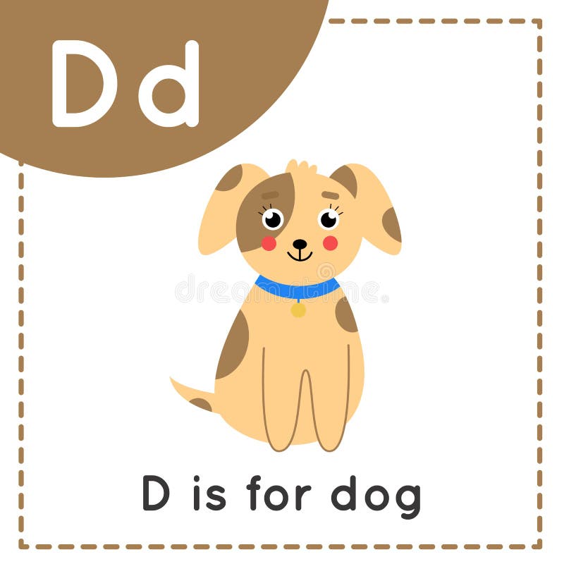 Flashcard letter d dog stock illustrations â flashcard letter d dog stock illustrations vectors clipart