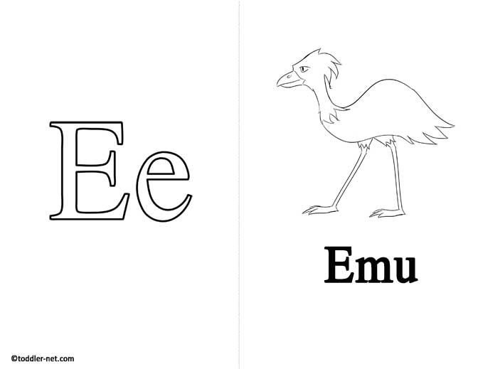 Free printable letter e flashcard and worksheet