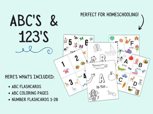 Alphabet flashcards coloring pages number flashcards letter names counting