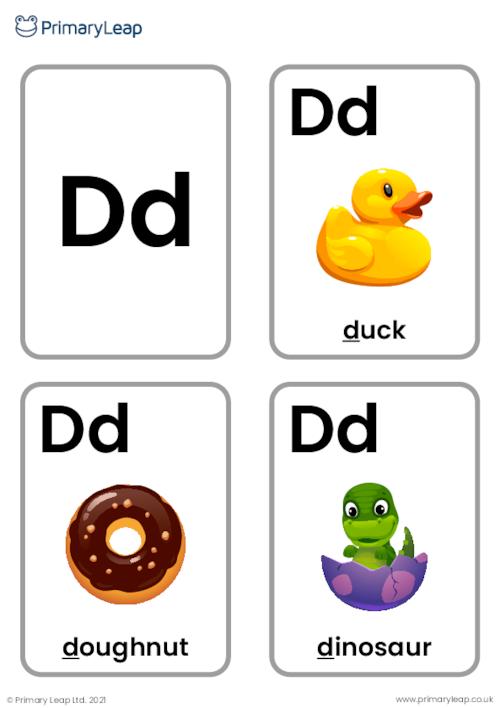 Flashcards d sound flashcards worksheet