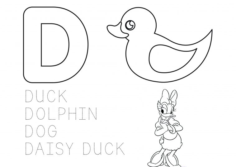 Learn the alphabet coloring page