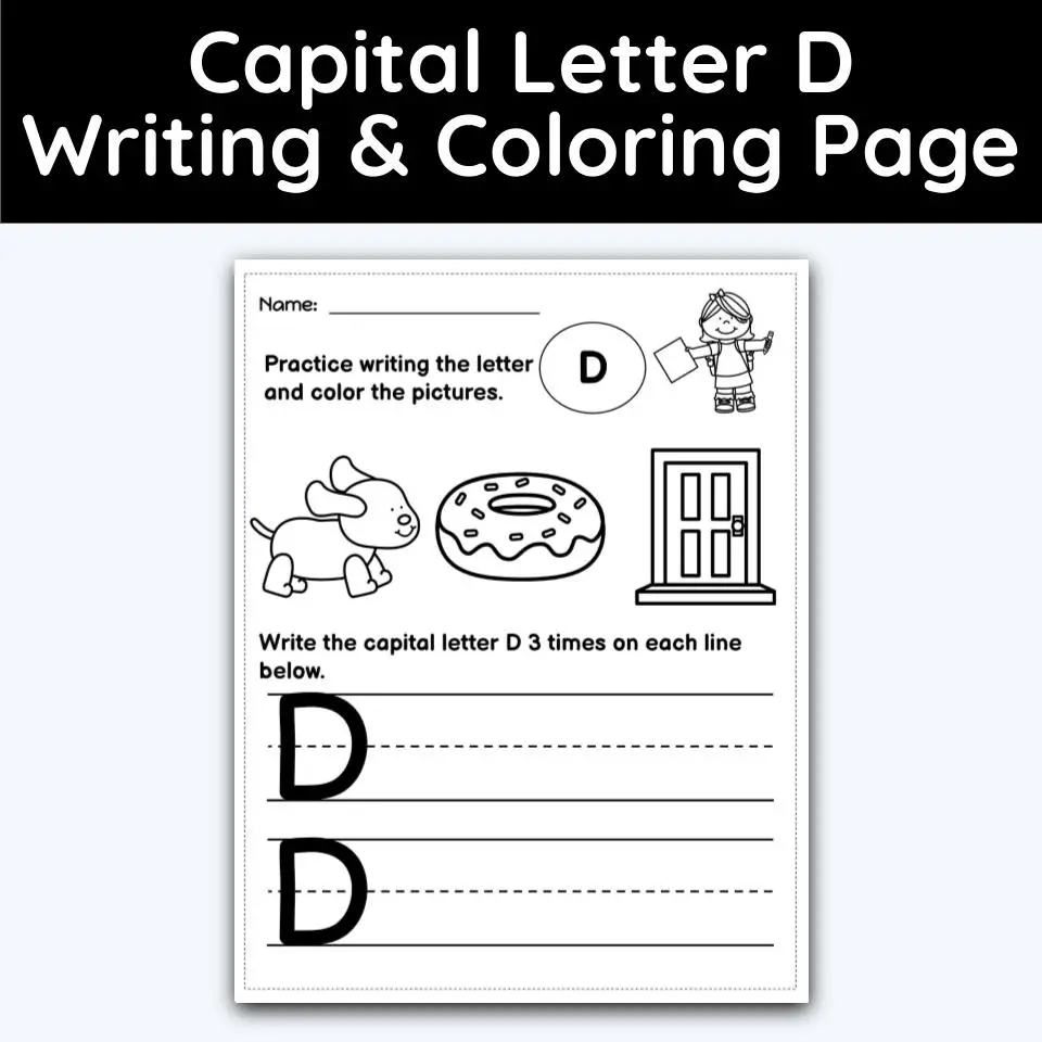 Capital letter d