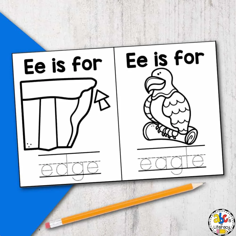 Letter e book