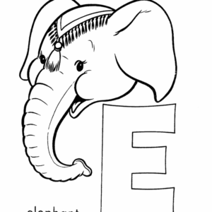 Letter e coloring pages printable for free download