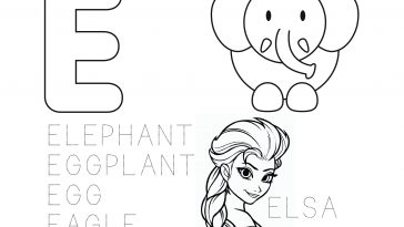 Learn the alphabet coloring page