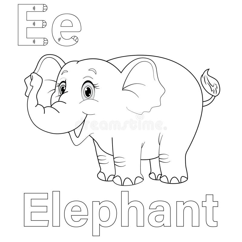 Coloring book letter e stock illustrations â coloring book letter e stock illustrations vectors clipart